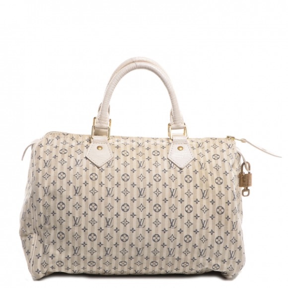Louis Vuitton Handbags - Mini Lin Croisette Speedy 30 Blue